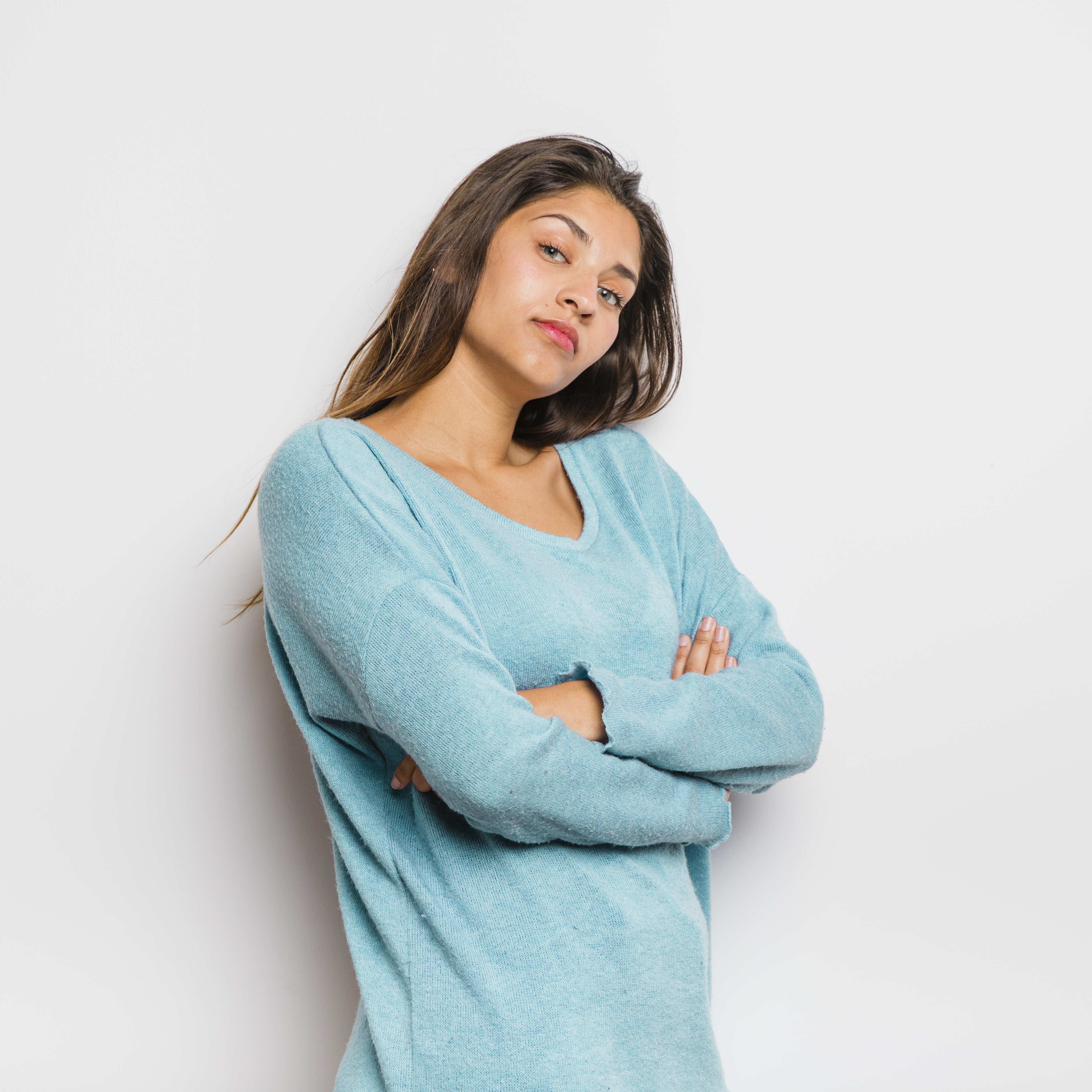 Cobalt Ribbed Merino Sweater